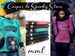MiniLiebchen #Casper & Spooky Stars - Baumwoll Jersey Halloween Stoff