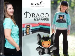 Kinderstoffe Serie #Draco mit Fledermaus