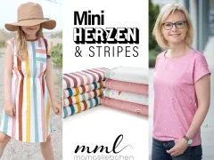 # Mini Herzen & stripes