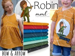 # Robin, bow and arrow