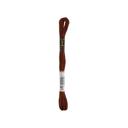 Anchor Sticktwist Stickgarn braun (00359) (8m - 6 Fäden)