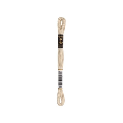 Anchor Sticktwist Stickgarn ecru (00390) (8m - 6 Fäden)