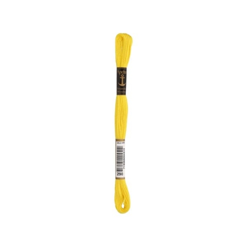 Anchor Sticktwist Stickgarn gelb (00290) (8m - 6 Fäden)