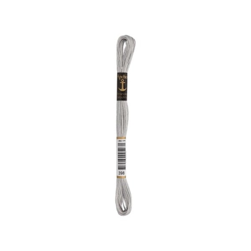 Anchor Sticktwist Stickgarn grau (00398) (8m - 6 Fäden)