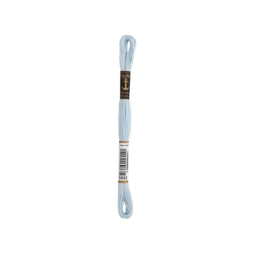 Anchor Sticktwist Stickgarn hellblau (01032) (8m - 6 Fäden)