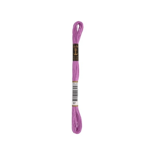 Anchor Sticktwist Stickgarn hellviolett (00097) (8m - 6 Fäden)