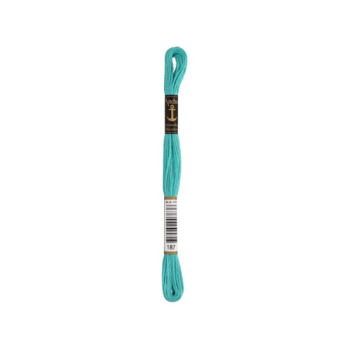 Anchor Sticktwist Stickgarn mint (00187) (8m - 6 Fäden)