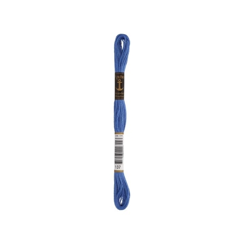 Anchor Sticktwist Stickgarn mittelblau (00137) (8m - 6 Fäden)