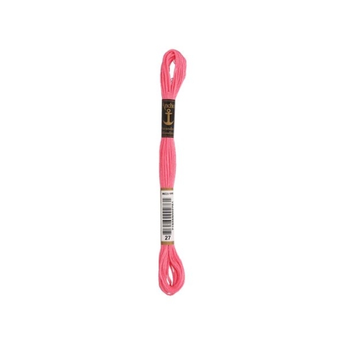 Anchor Sticktwist Stickgarn rosa (00027) (8m - 6 Fäden)
