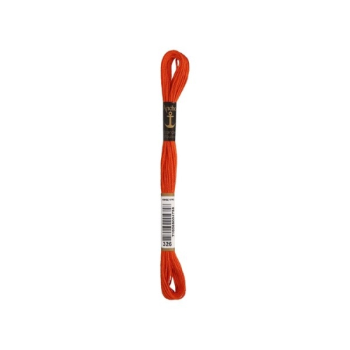 Anchor Sticktwist Stickgarn rostorange (00326) (8m - 6 Fäden)