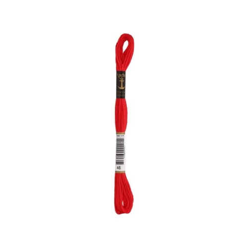 Anchor Sticktwist Stickgarn rot (00046) (8m - 6 Fäden)