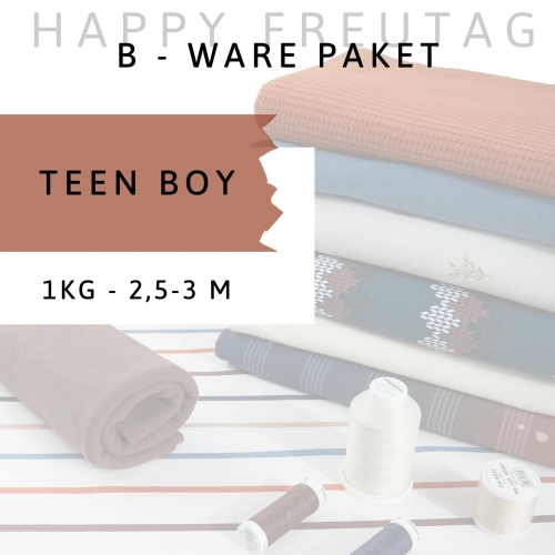 B-Ware Stoff-Paket Teen Boy (ca. 1 kg, ca. 2,5-3m)