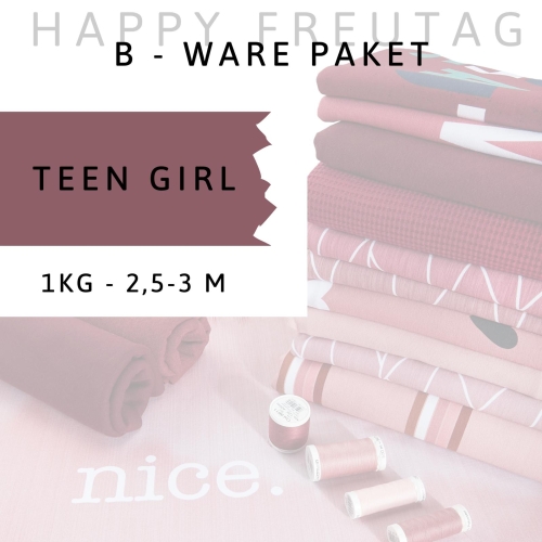 B-Ware Stoff-Paket Teen Girl (ca. 1 kg, ca. 2,5-3m)