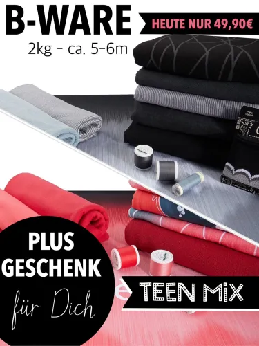 B-Ware Stoff-Paket Teen mix (2 kg, ca. 5-6m)