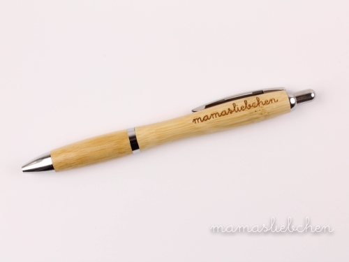 Bambus- Kugelschreiber #mamasliebchen
