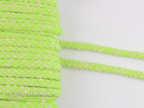 Baumwolle Kordel #limette (1,0 m)