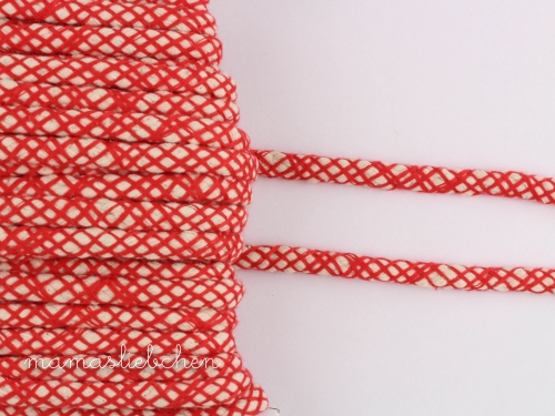 Baumwolle Kordel #rot (1,0 m)