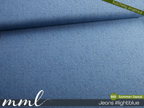 Bio-Sommer-Sweat-Stoff angeraut 