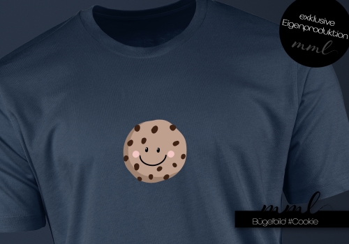 Bügelbild Cookie Krümel midi