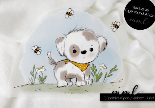 Bügelbild kleiner Hund #Spot