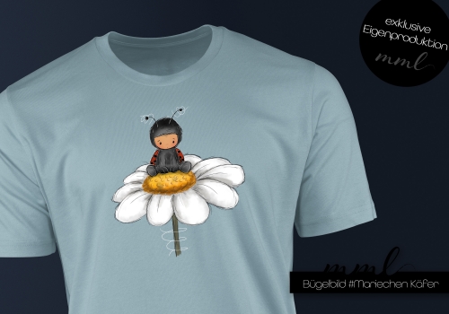 Bügelbild Mariechen Käfer Marienkäfer