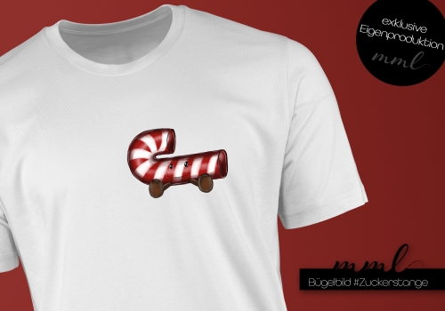 Bügelbild Zuckerstange midi