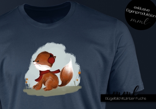 Bügelbilder Herbst / Winter Fuchs