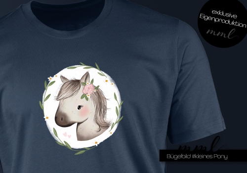 Bügelbilder kleines Pony - Pferd - groß