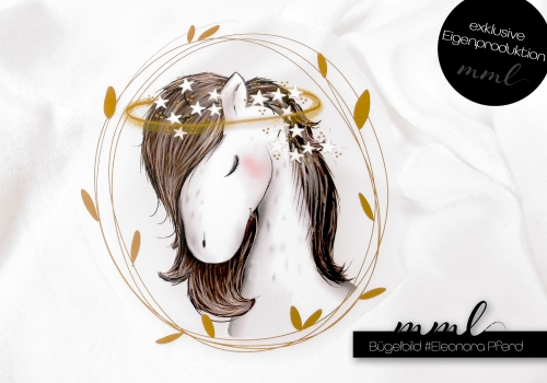 Bügelbilder Pferd Eleonora  / kleines Pony - Winter groß