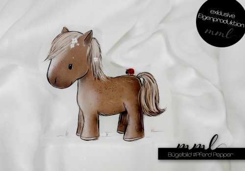 Bügelbilder Pferd Pepper / kleines Pony - midi