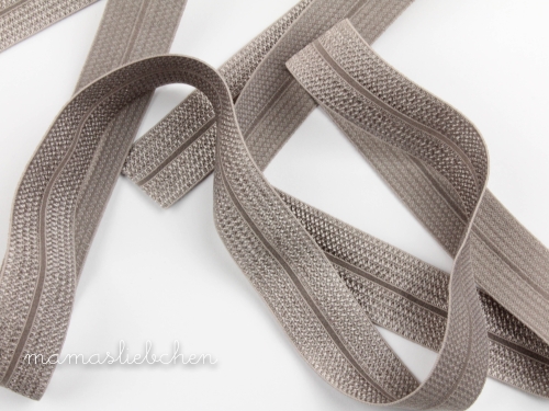 elastisches Einfassband #mittelgrau (1,0m)