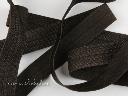 elastisches Einfassband #schoko (1,0m)
