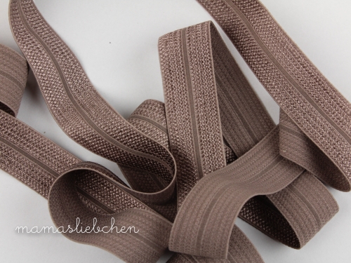 elastisches Einfassband #taupe (1,0m)