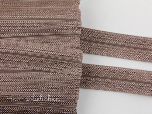 elastisches Einfassband #taupe (1,0m)