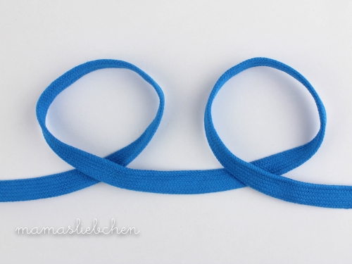 flache Kordel / Hoodieband 17 mm #aqua (1,0m)