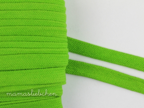 flache Kordel / Hoodieband 17 mm #dunkle limette (1,0m)