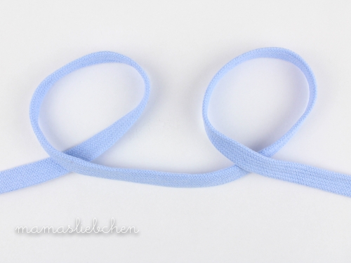 flache Kordel / Hoodieband 17 mm #hellblau (1,0m)