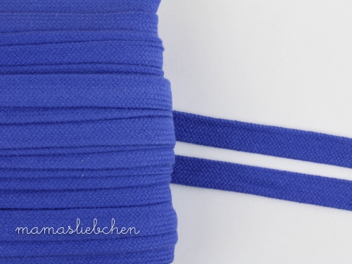 flache Kordel / Hoodieband 17 mm #kobalt(1,0m)