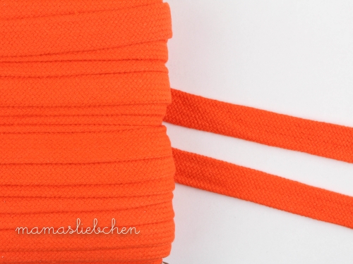 flache Kordel / Hoodieband 17 mm #orange (1,0m)