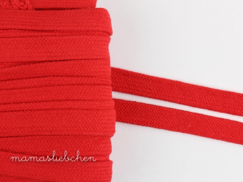 flache Kordel / Hoodieband 17 mm #rot (1,0m)