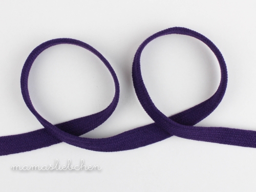 flache Kordel / Hoodieband 17 mm #violett (1,0m)