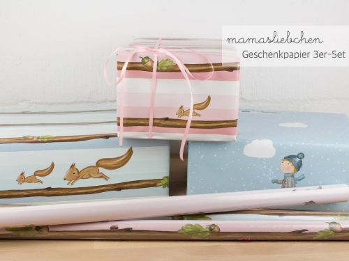 Geschenkpapier 3er Set 