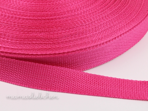 Gurtband 25 mm #fuchsia (1,0m)