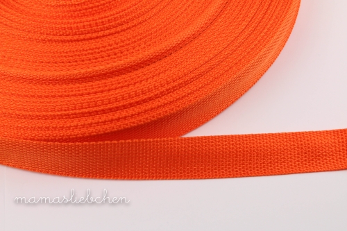 Gurtband 25 mm #orange (1,0m)