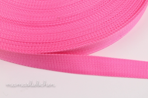 Gurtband 25 mm #rosa (1,0m)