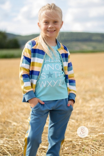 Jersey-Stoff Schule Einschulung 