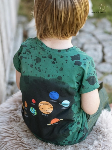 Jersey-Stoff Weltraum Astronaut Rakete 