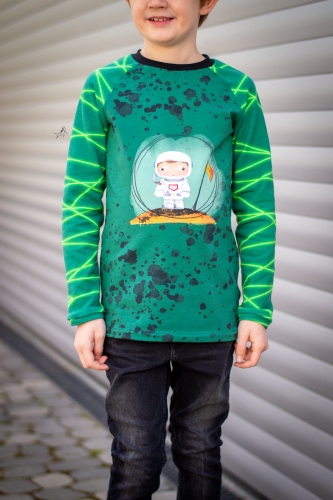 Jersey-Stoff Weltraum Astronaut Rakete 