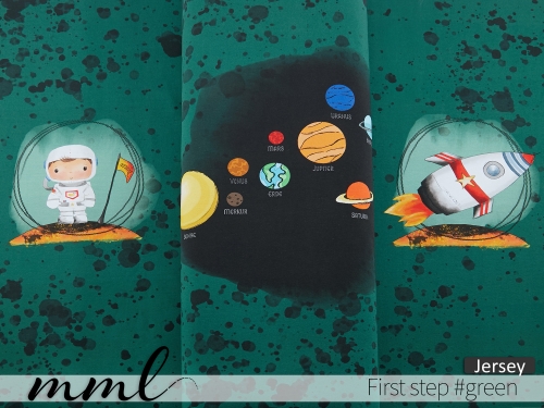 Jersey-Stoff Weltraum Astronaut Rakete 