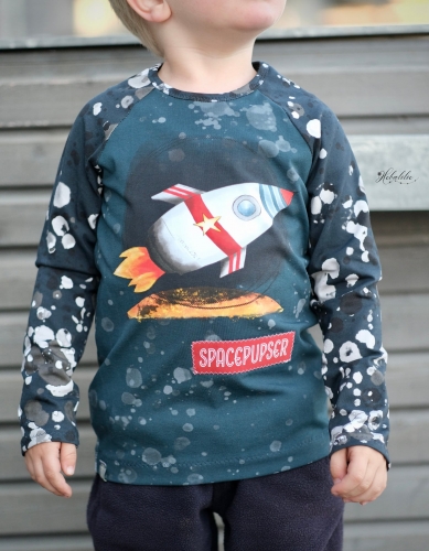Jersey-Stoff Weltraum Astronaut Rakete 